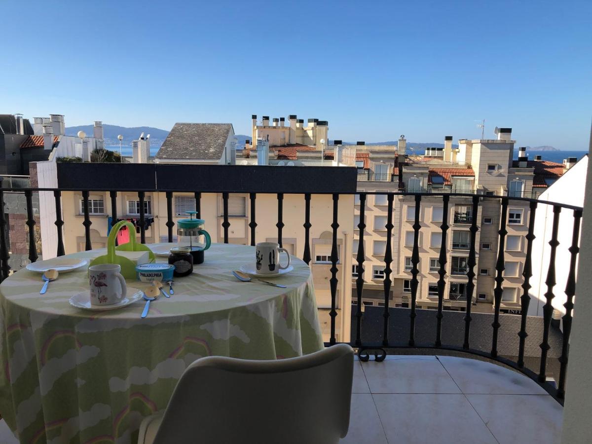 Enjoy Sanxenxo,200M Playa, Balcon Vistas Cies, Piscina & Terraza Azotea,2 Plazas Garaje, 2 Banos, Muy Luminoso, Muy Tranquilo,Muy Equipado, Centrico Apartment Luaran gambar