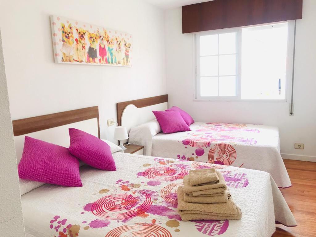Enjoy Sanxenxo,200M Playa, Balcon Vistas Cies, Piscina & Terraza Azotea,2 Plazas Garaje, 2 Banos, Muy Luminoso, Muy Tranquilo,Muy Equipado, Centrico Apartment Luaran gambar